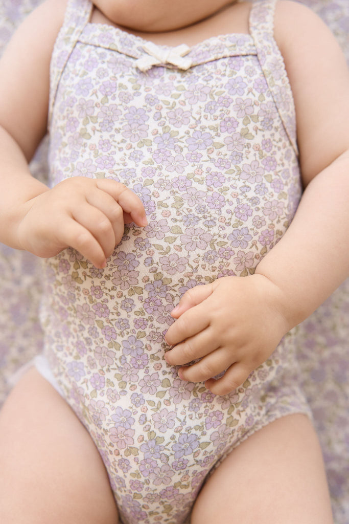 Organic Cotton Bridget Singlet Bodysuit | Chloe Lavender