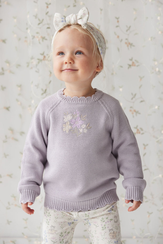 Audrey Knitted Jumper | Starling Goldie Bouquet