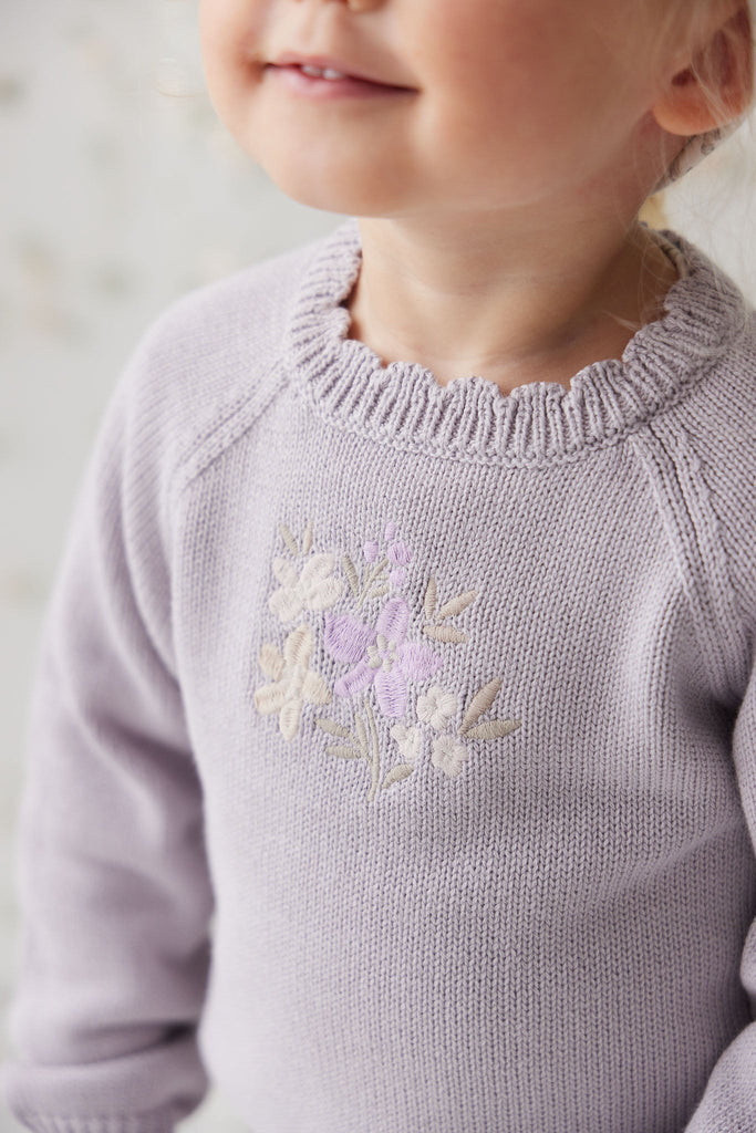 Audrey Knitted Jumper | Starling Goldie Bouquet