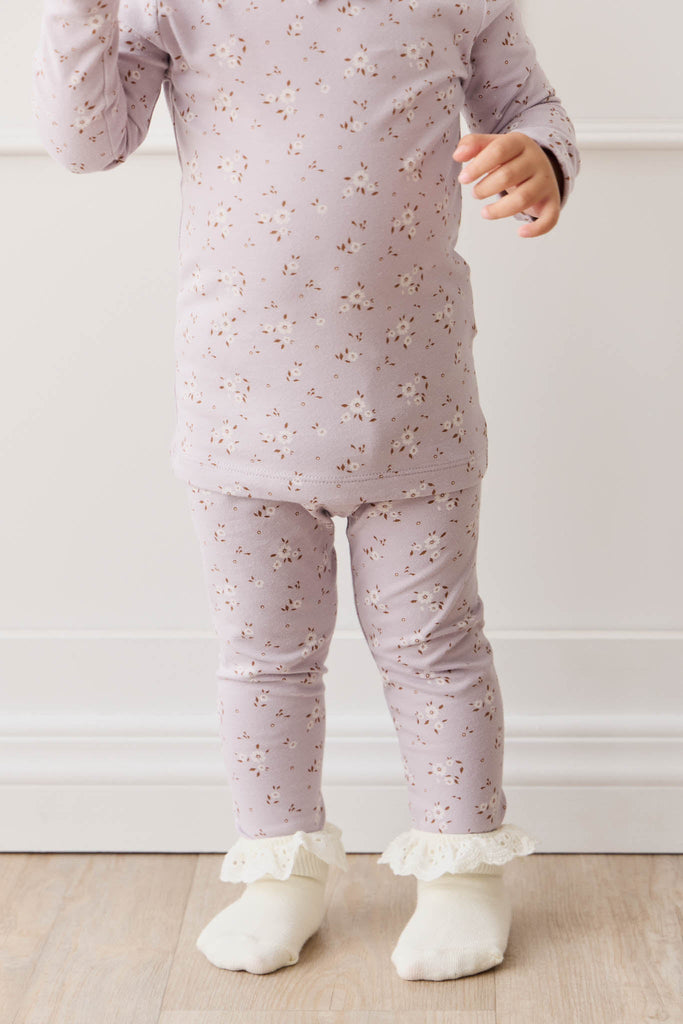 Organic Cotton Everyday Legging | Lulu Bloom Iris