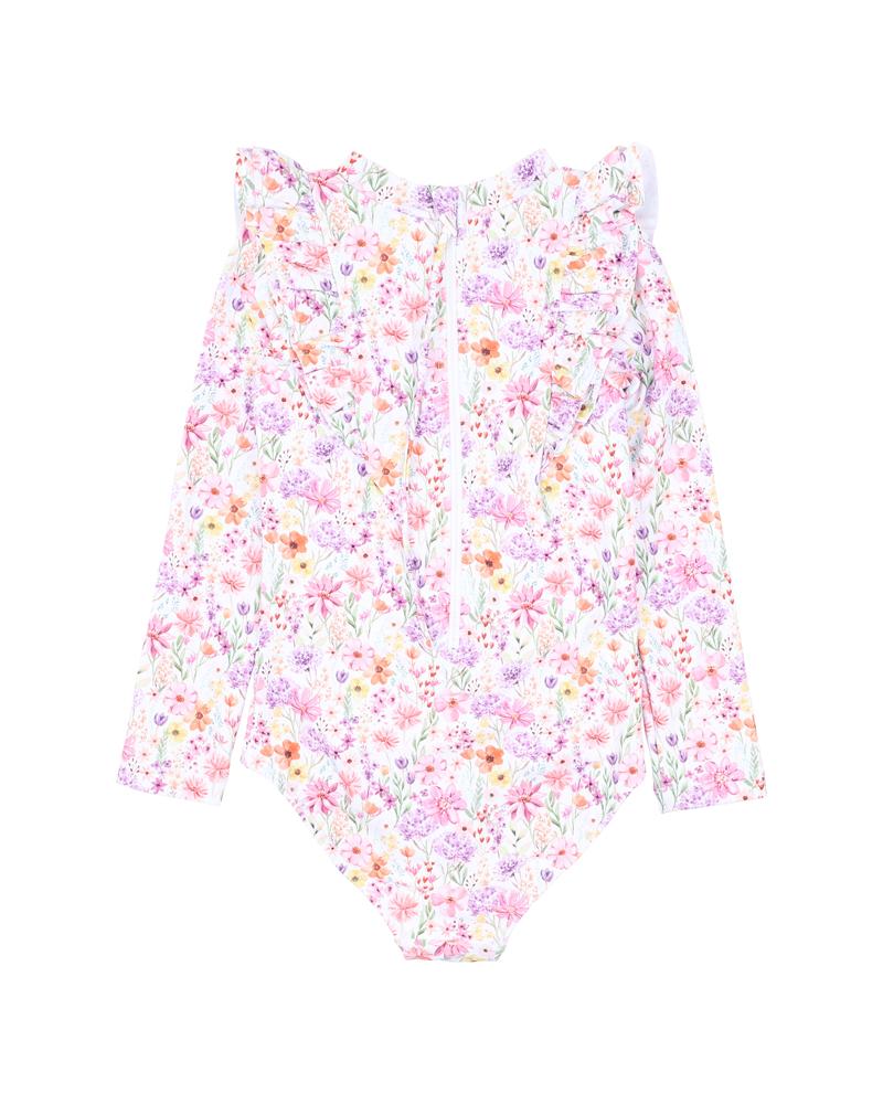 NADIA PRINT LS SUNSUIT | 3Y -6Y