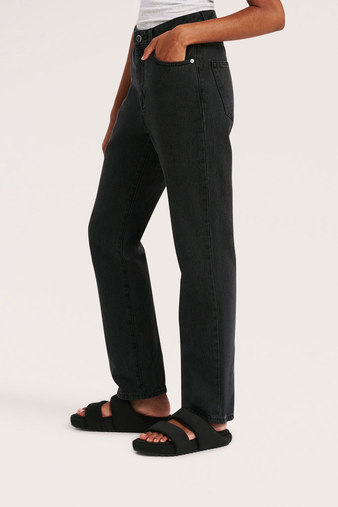 Organic Straight Leg Jean | Black