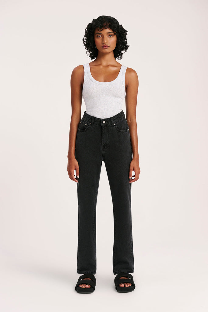 Organic Straight Leg Jean | Black