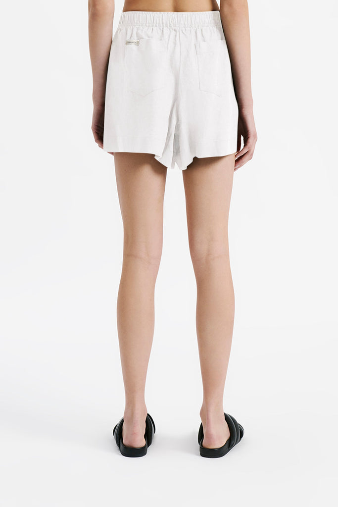 LOUNGE LINEN SHORT | WHITE