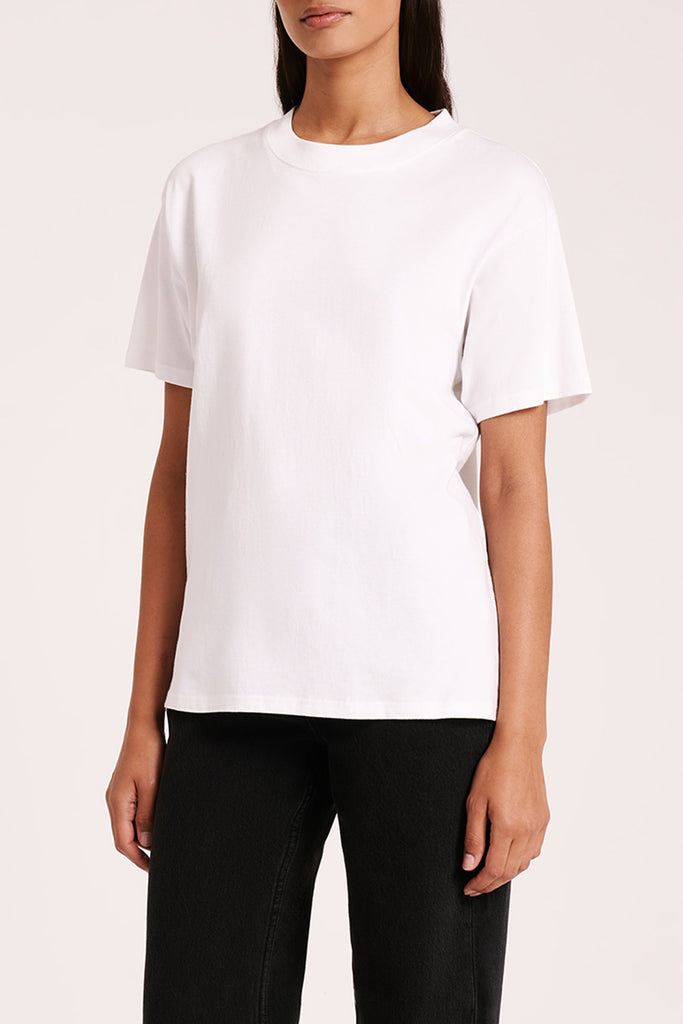 ORGANIC BOYFRIEND TEE | WHITE