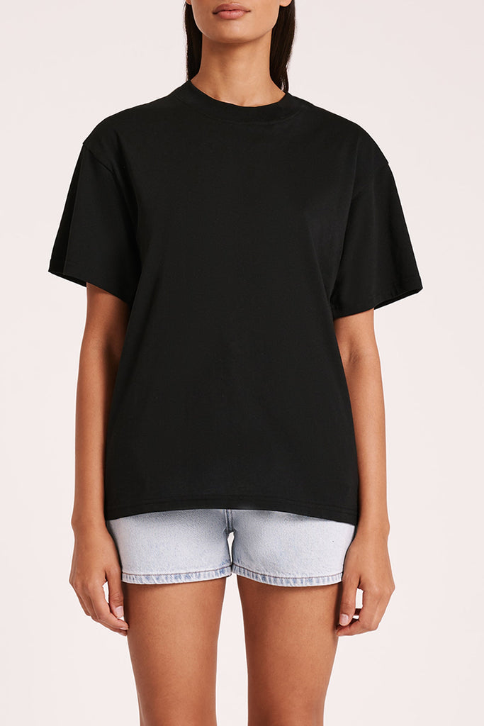 ORGANIC BOYFRIEND TEE | BLACK