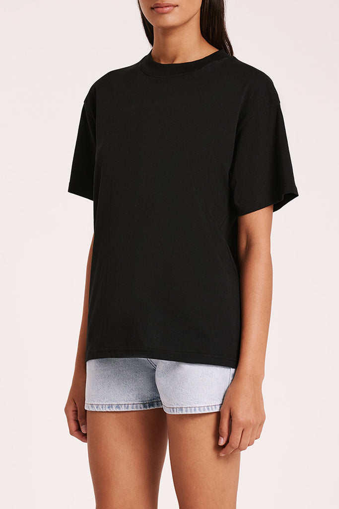 ORGANIC BOYFRIEND TEE | BLACK