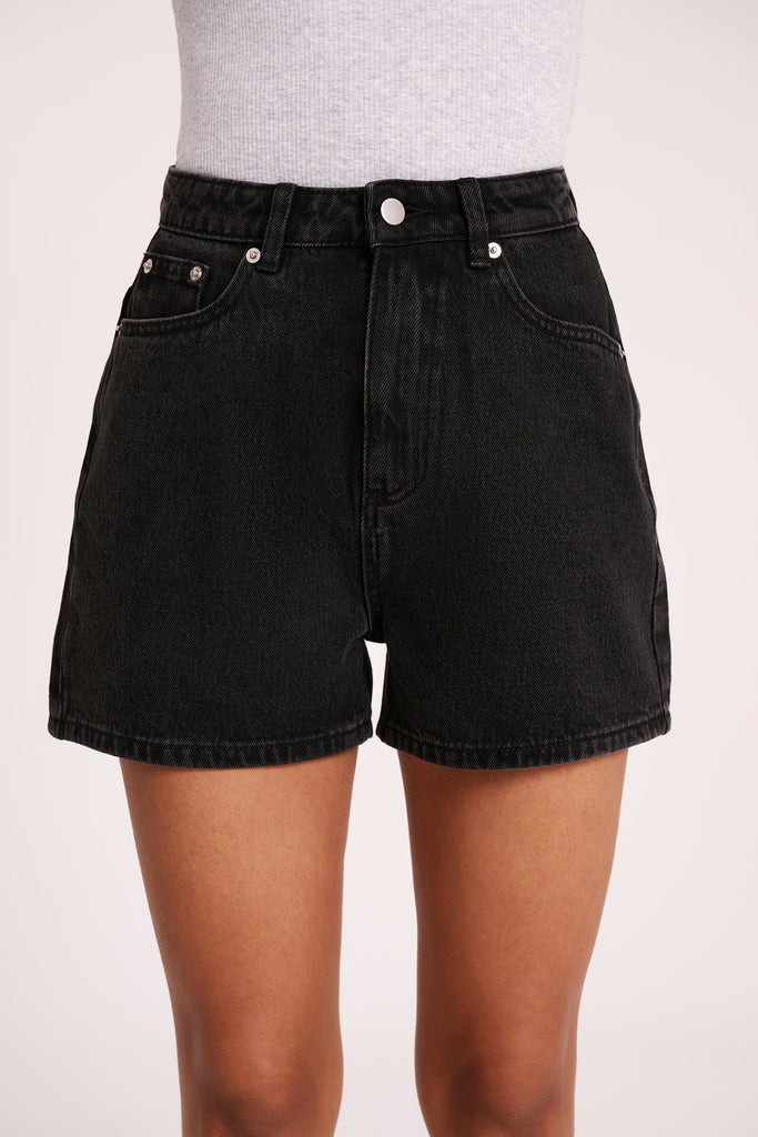 Organic Mom Short | Vintage Black