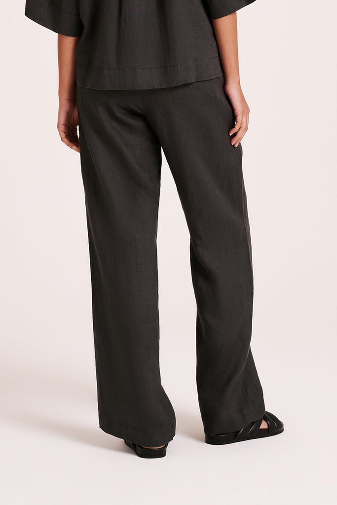 LOUNGE LINEN PANT | COAL