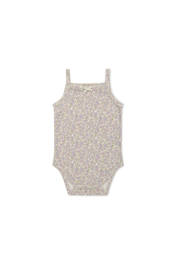 Organic Cotton Bridget Singlet Bodysuit | Chloe Lavender