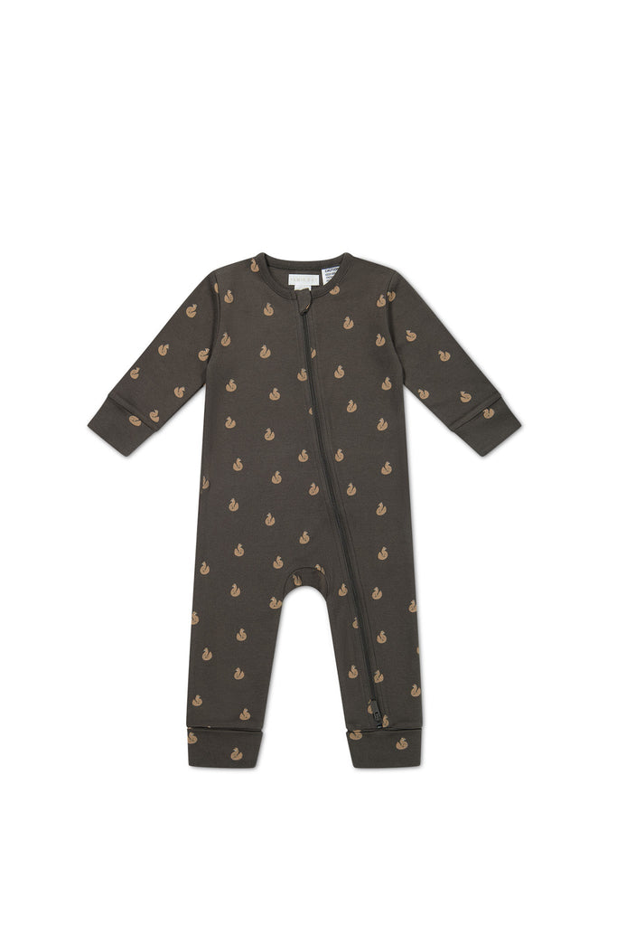 Organic Cotton Reese Zip Onepiece | Fox Cubs Wolf