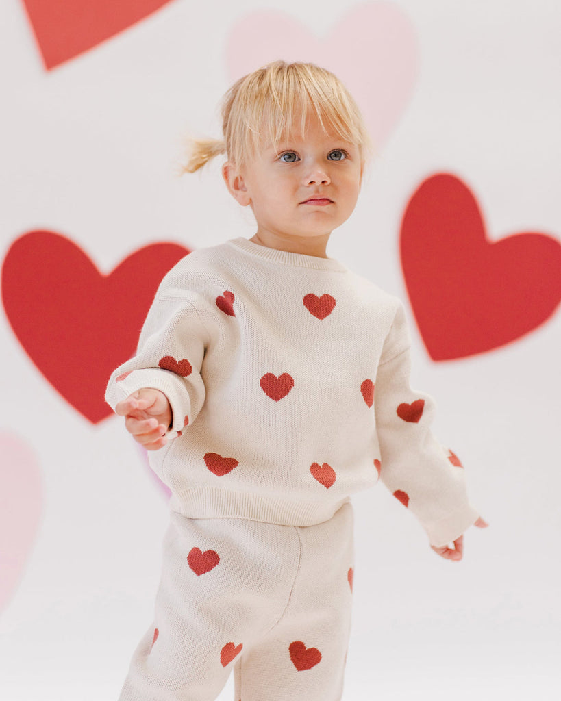 Heart Knit Pants | Natural