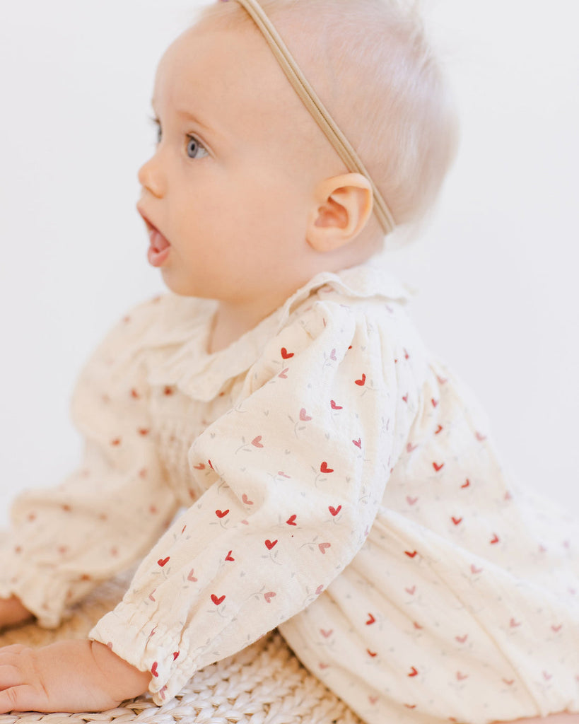 Callie Romper | Heart Ditsy