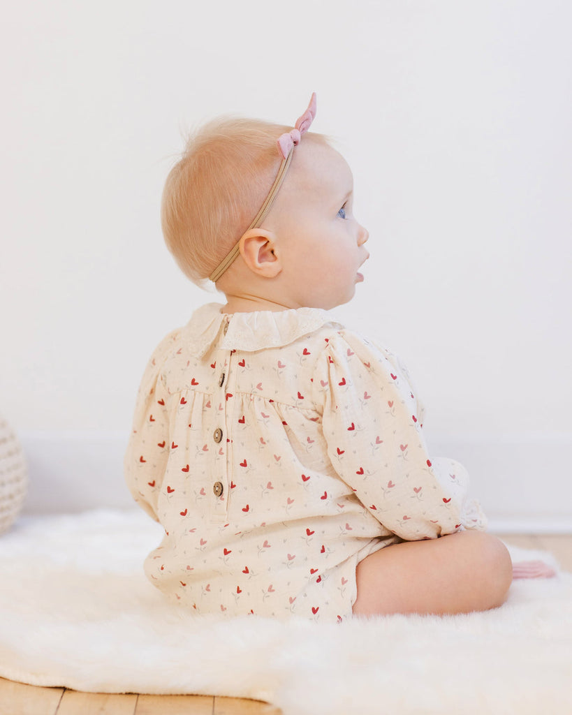 Callie Romper | Heart Ditsy