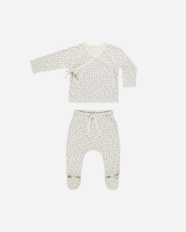 WRAP TOP + FOOTED PANT SET | SCATTER