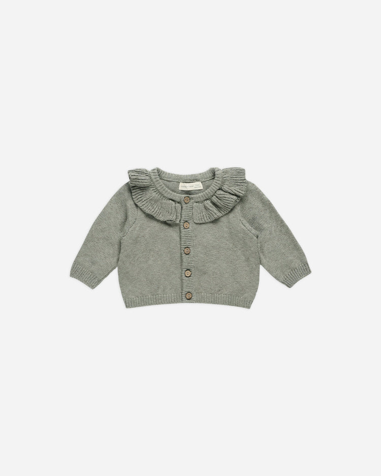 RUFFLE COLLAR CARDIGAN | BASIL