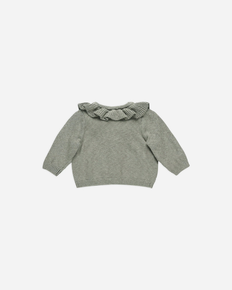 RUFFLE COLLAR CARDIGAN | BASIL