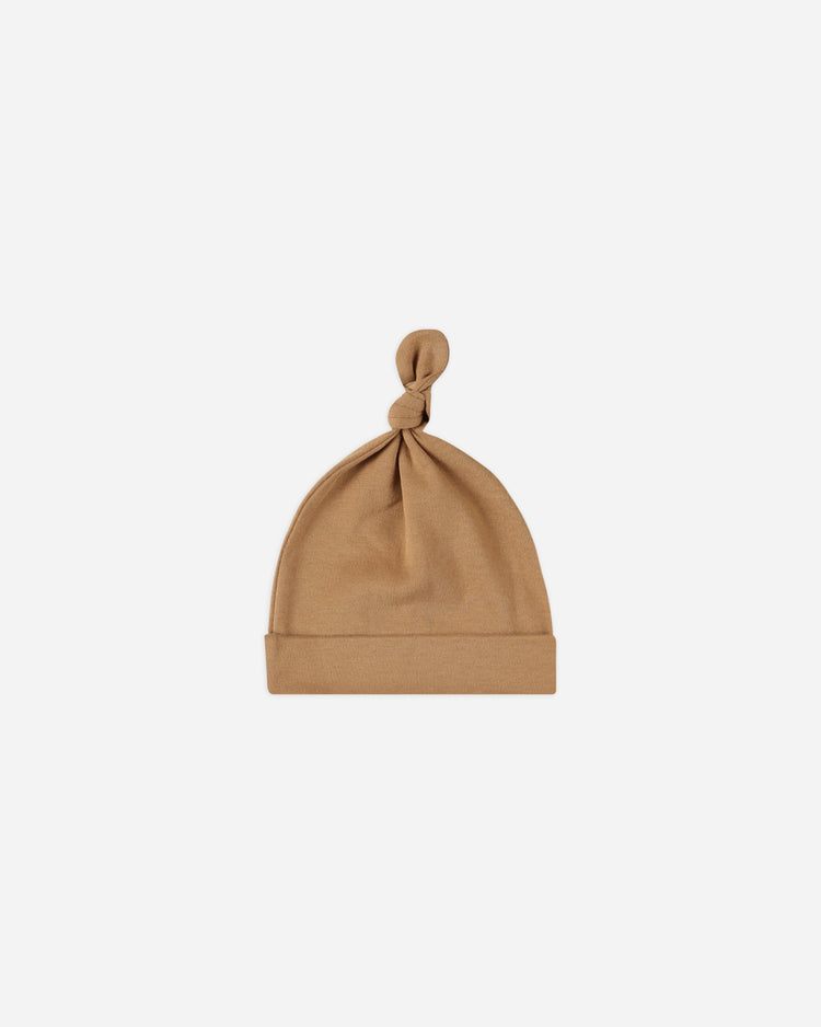 KNOTTED BABY HAT | GOLDEN