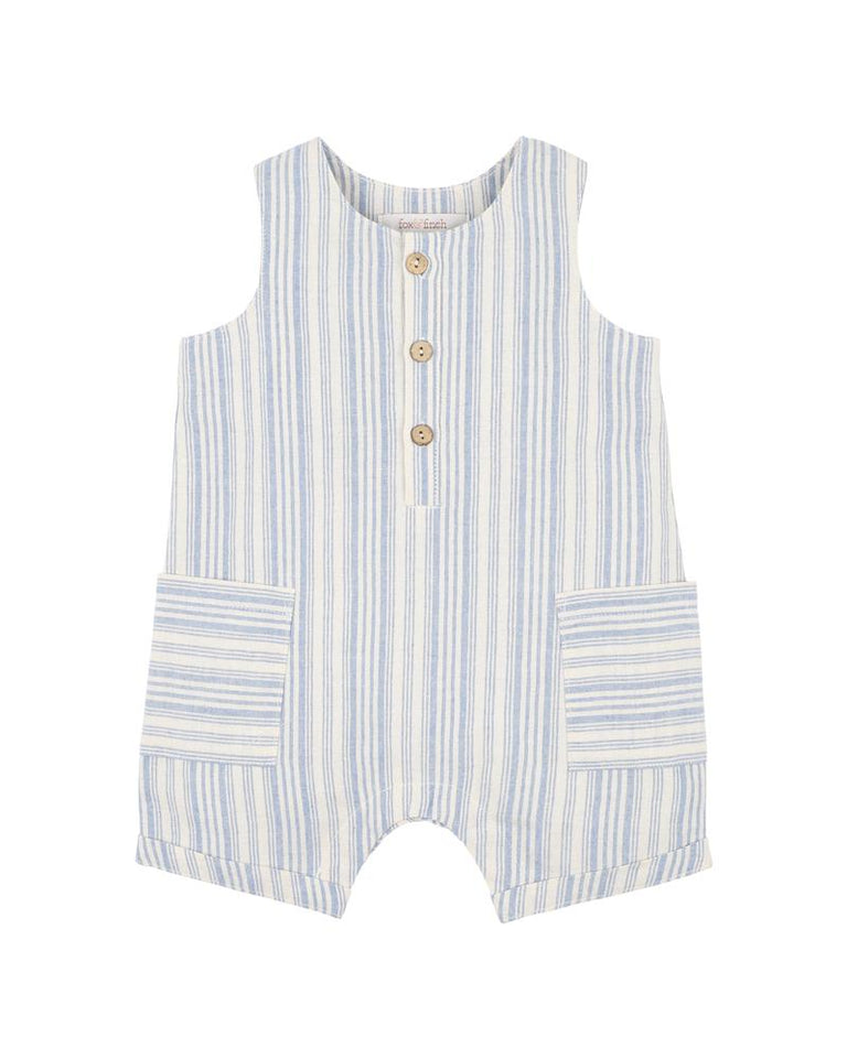 PUFFIN STRIPE ROMPER