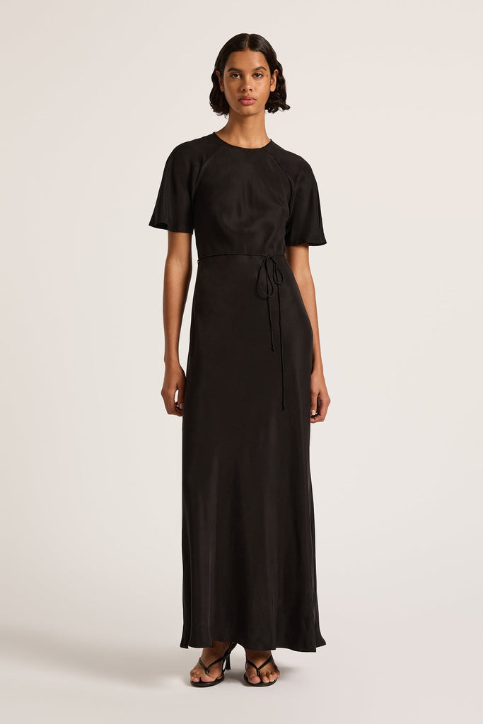 Diaz Cupro Maxi Dress | Black