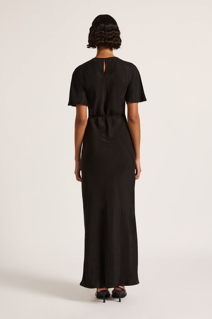 Diaz Cupro Maxi Dress | Black