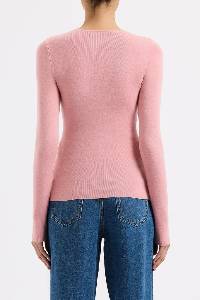 SIMONE KNIT TOP | PEONY