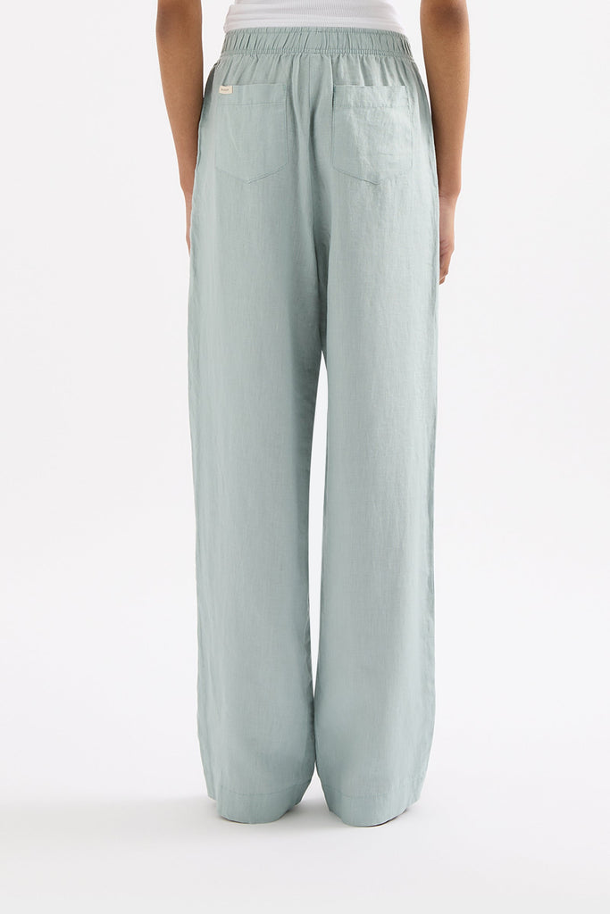 LOUNGE LINEN PANT | SEAFOAM