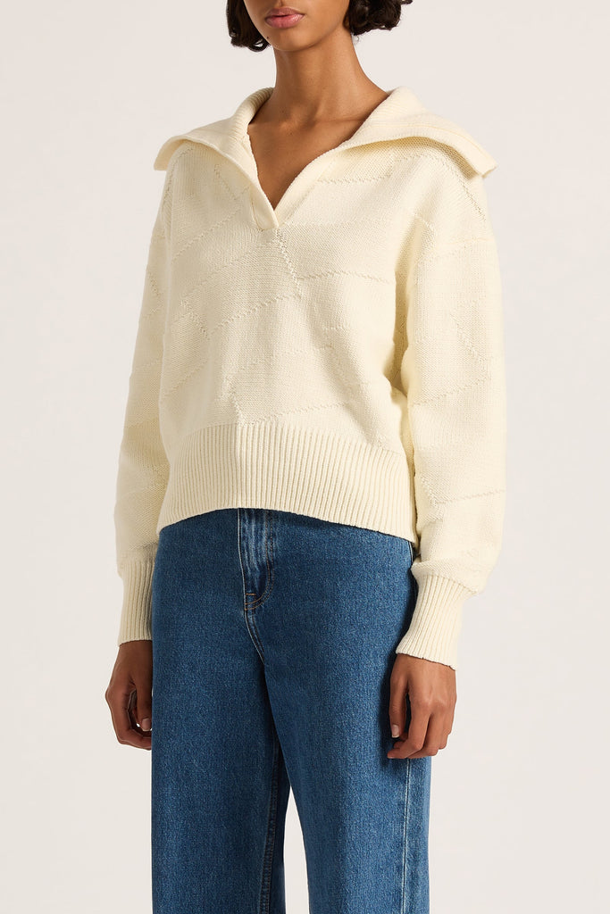 Addison Rugby Knit | Cloud