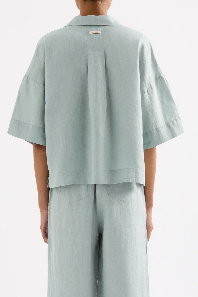 Lounge Linen Shirt | Seafoam