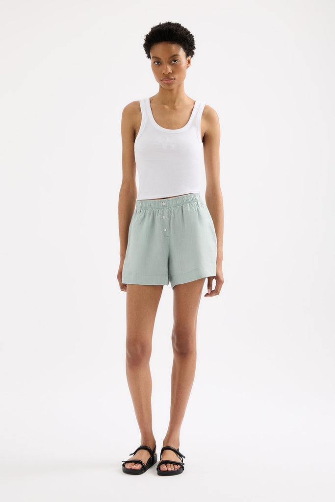 Lounge Linen Short | Seafoam