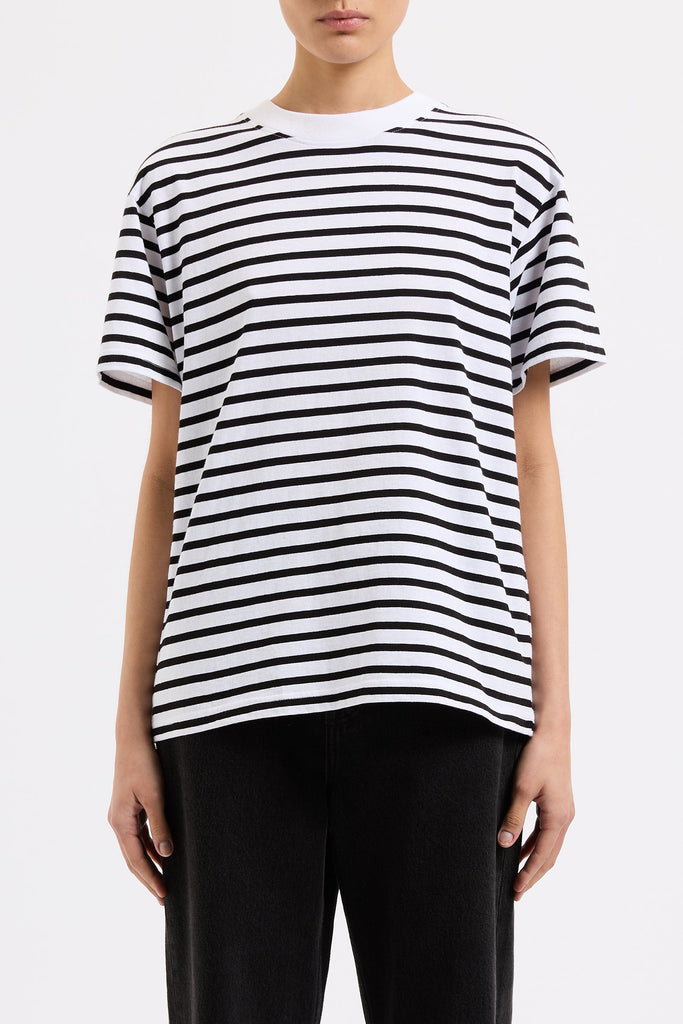 Organic Boyfriend Tee | Stripe