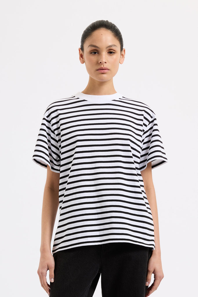 Organic Boyfriend Tee | Stripe