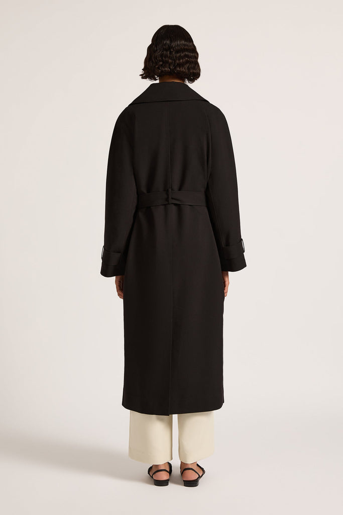 Aspen Trench Coat | Black