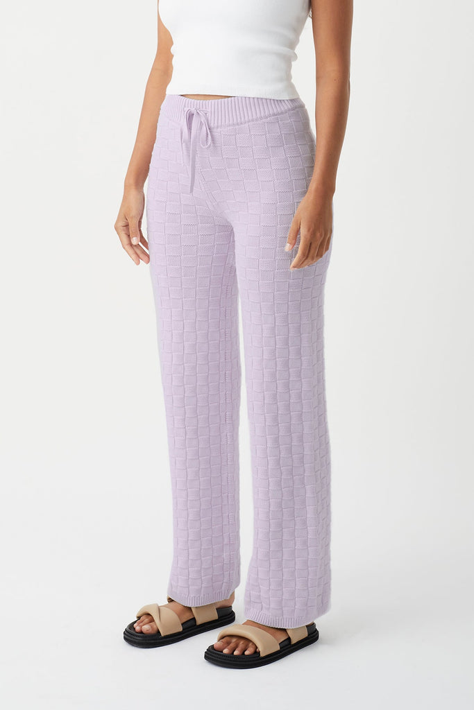 SIERRA ORGANIC KNIT PANT / LILAC