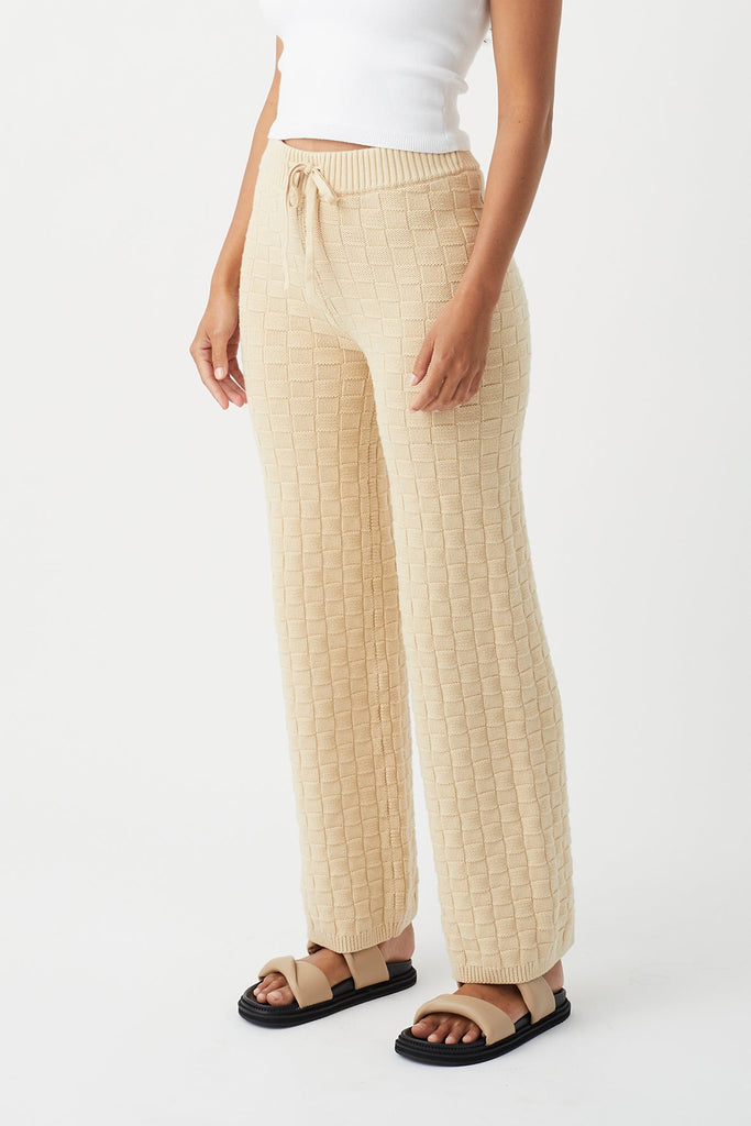 SIERRA ORGANIC KNIT PANT / OAT