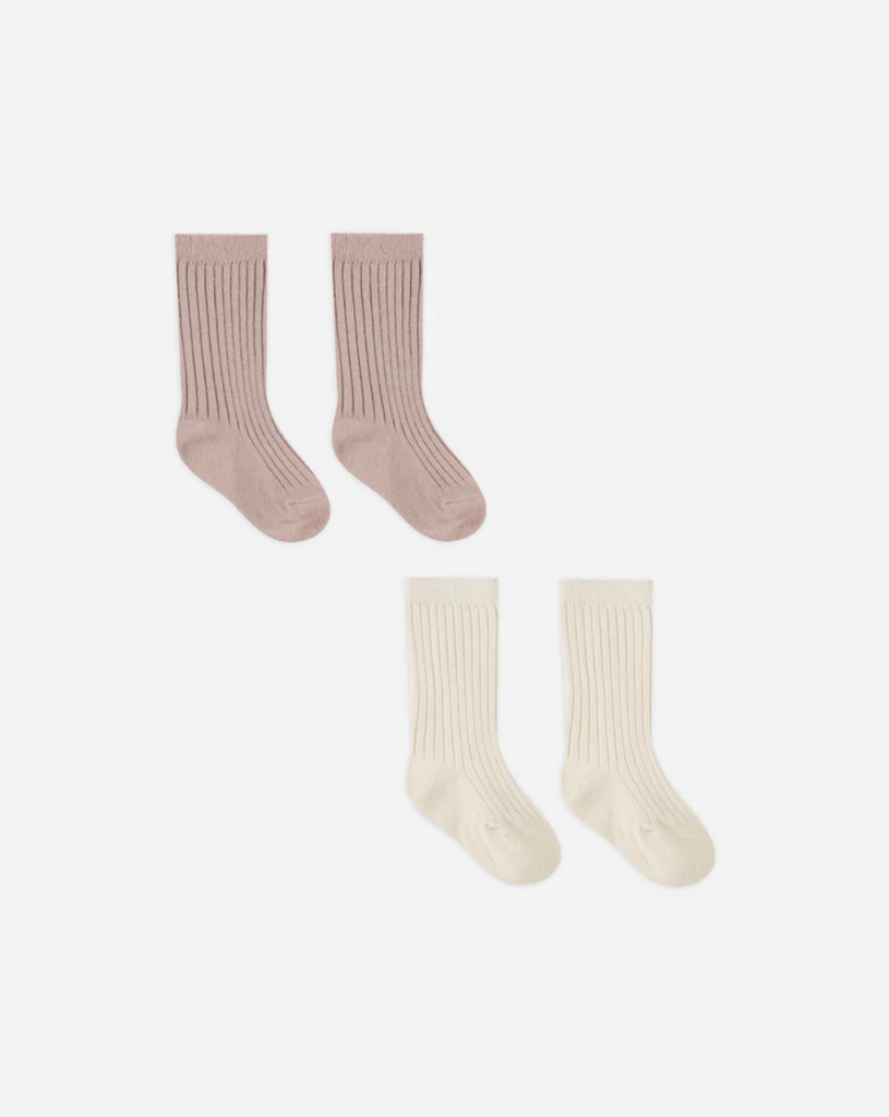 SOCKS SET | NATURAL, MAUVE