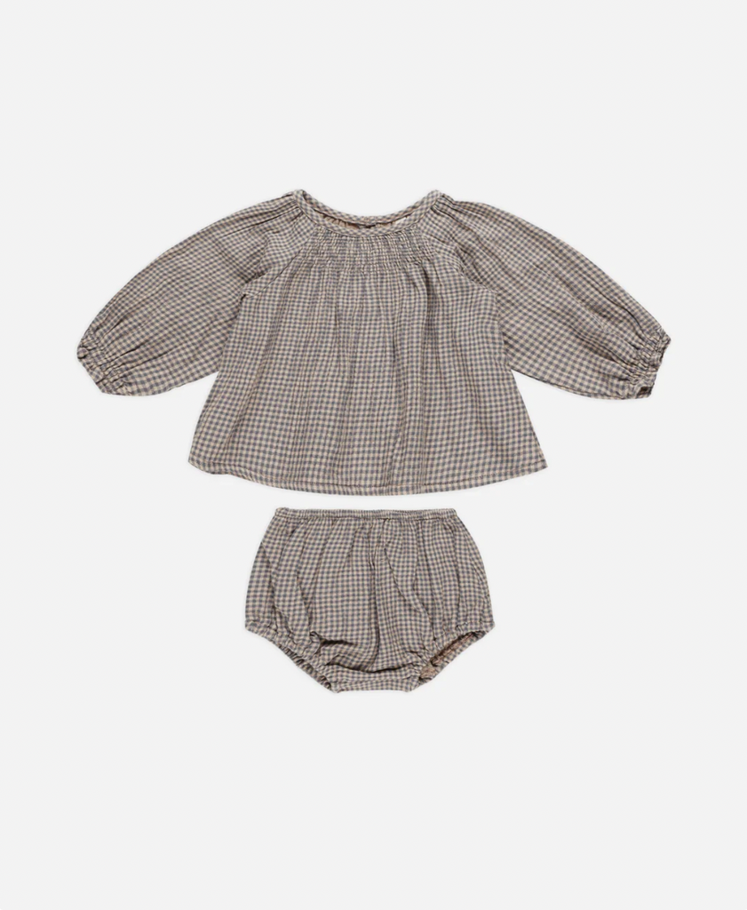 CICI SET | INDIGO GINGHAM