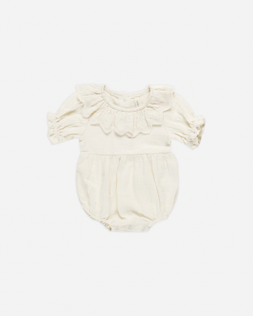 COLLARED ROMPER | IVORY