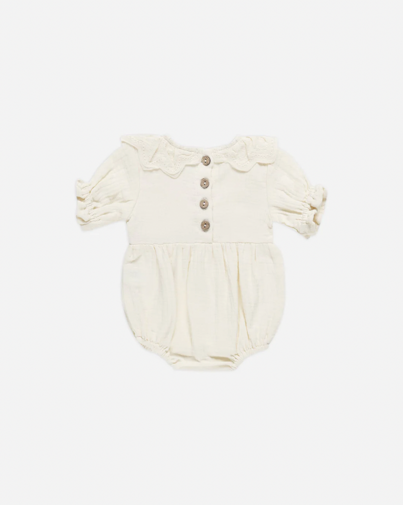 COLLARED ROMPER | IVORY