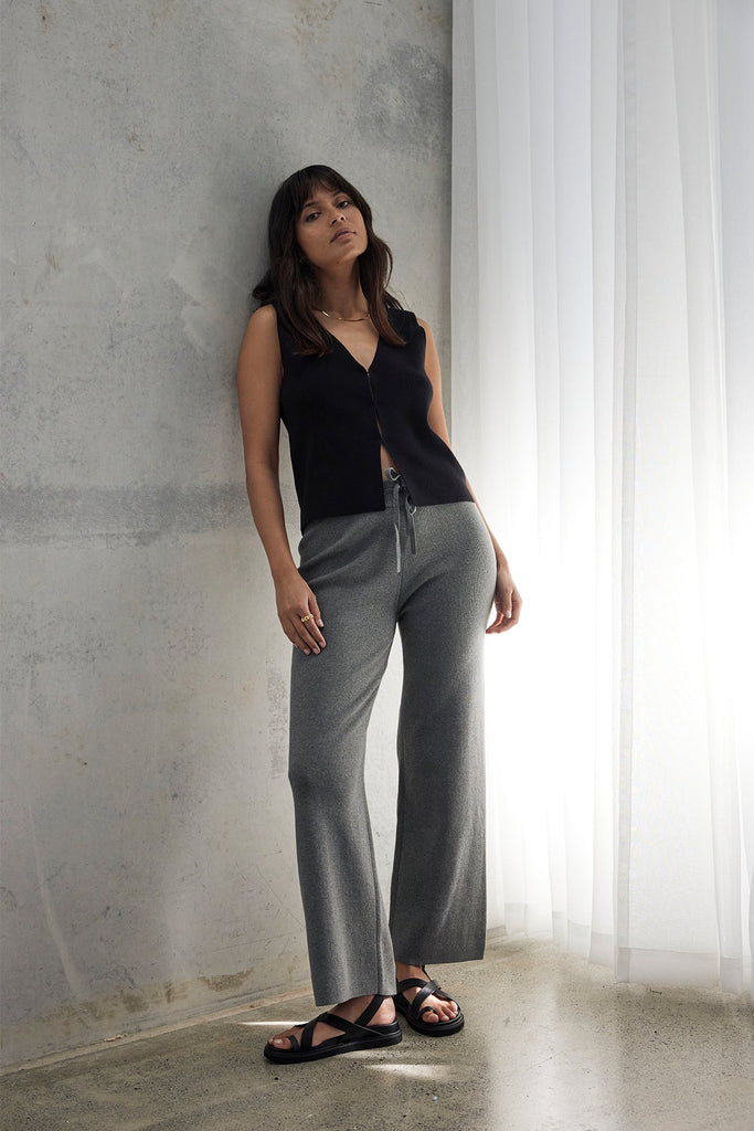 Noa Pant | Dark Grey Marle