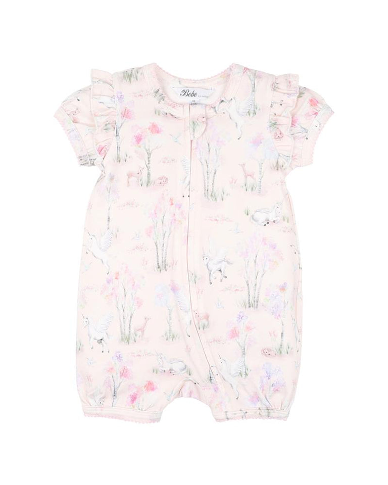 FLORENCE PRINT SS ZIP ROMPER