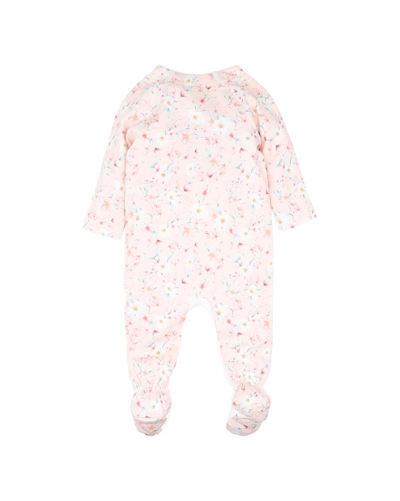 ZOE PRINT LS WRAP ONESIE