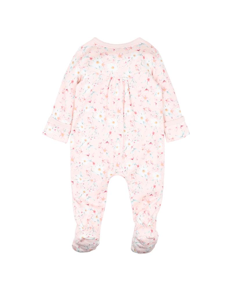 ZOE PRINT LS ZIP ONESIE