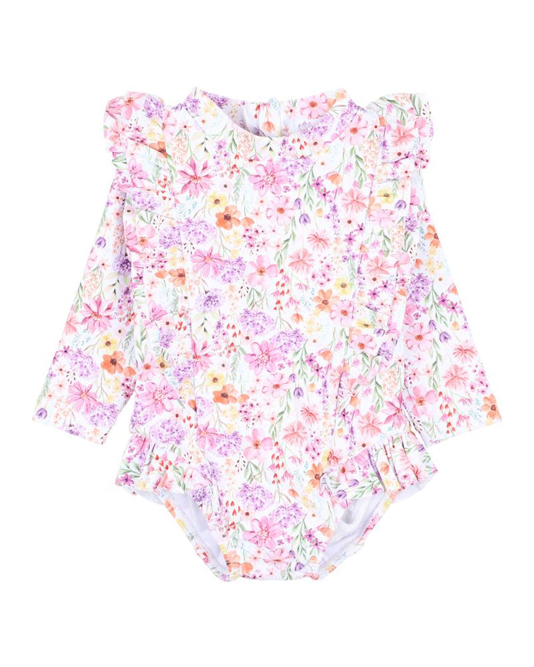 NADIA PRINT LS SUNSUIT | 000 - 2Y