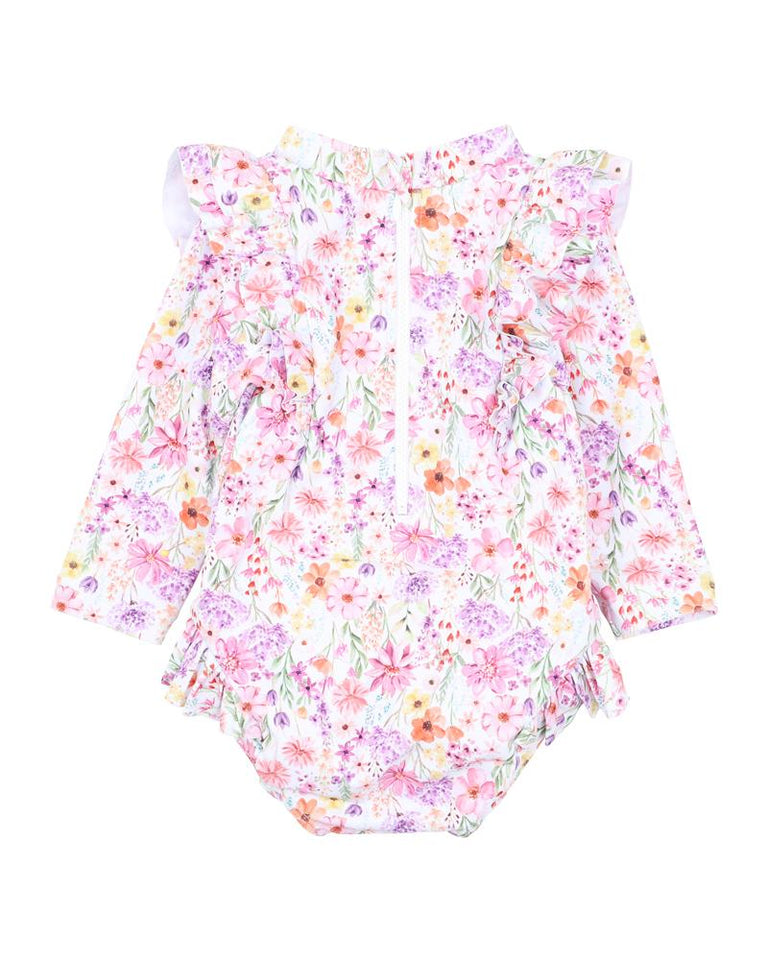 NADIA PRINT LS SUNSUIT | 000 - 2Y