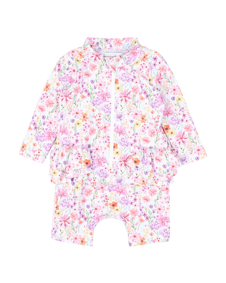 NADIA PRINT LS RASH SUIT | 000 - 2Y