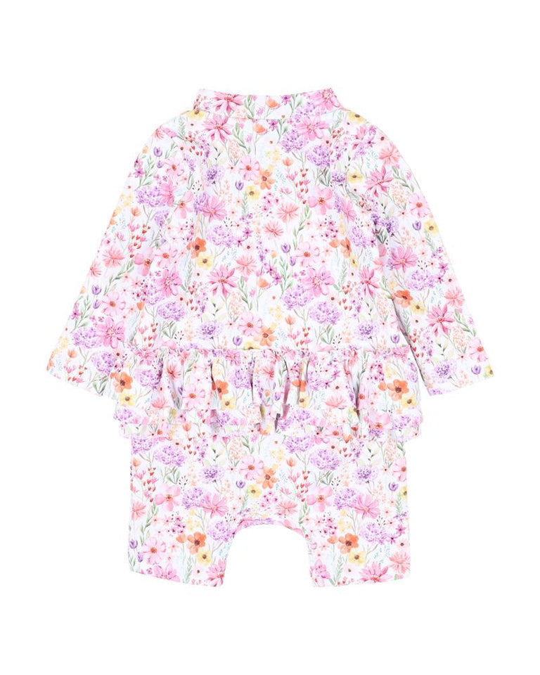 NADIA PRINT LS RASH SUIT | 000 - 2Y