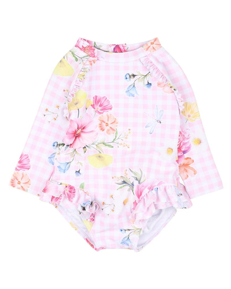 CONNIE PRINT LS SUNSUIT