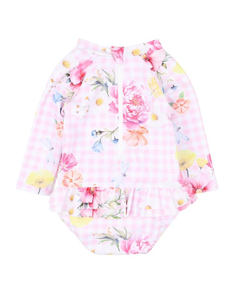 CONNIE PRINT LS SUNSUIT