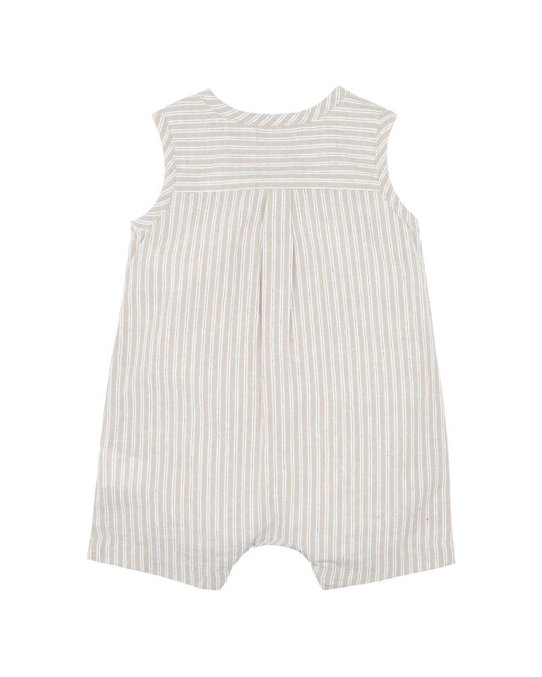 FINLEY EMBROIDERED STRIPE ROMPER